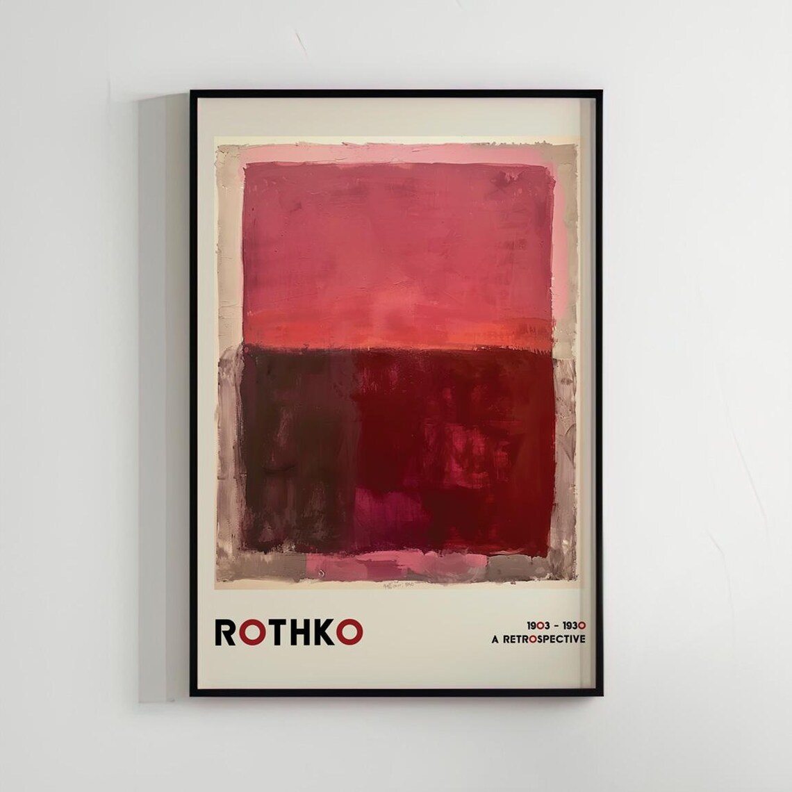 Mark Rothko Abstract Modern Exhibition Poster Print