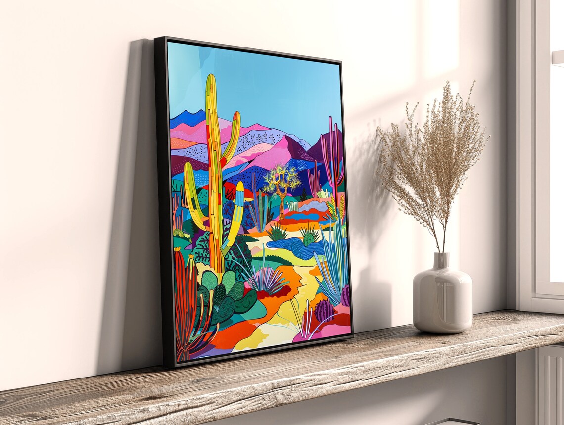 Desert Landscape Painting, Southwestern Art Print - Image 2