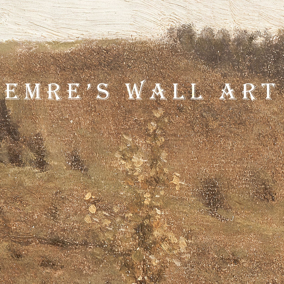 Summer Landscape Print Farmhouse Landscape Print Vintage Country Painting Field Oil Painting Summer Art - Image 2