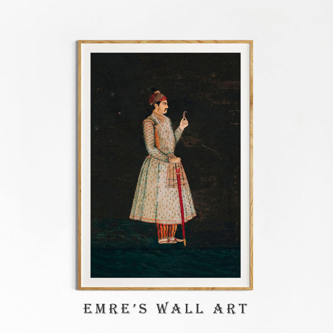 Vintage Portrait Oil Painting, Dark Academia Art Print - Image 4