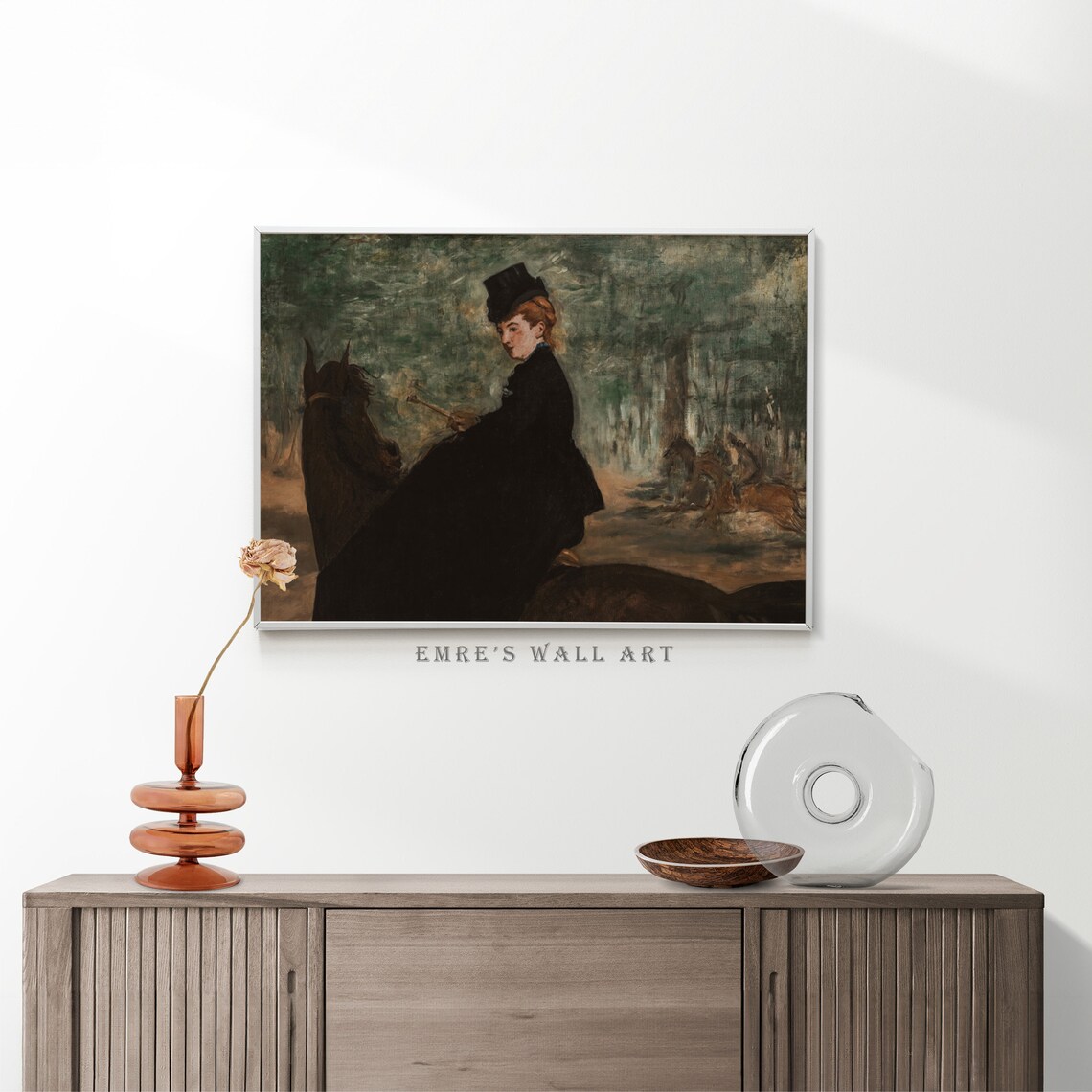 Edouard Manet Horsewoman With Riding Crop Vintage Rider Poster - Image 2