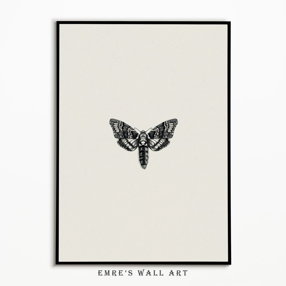 Vintage Sketch Butterfly, Palm, and Crab Art Print Set