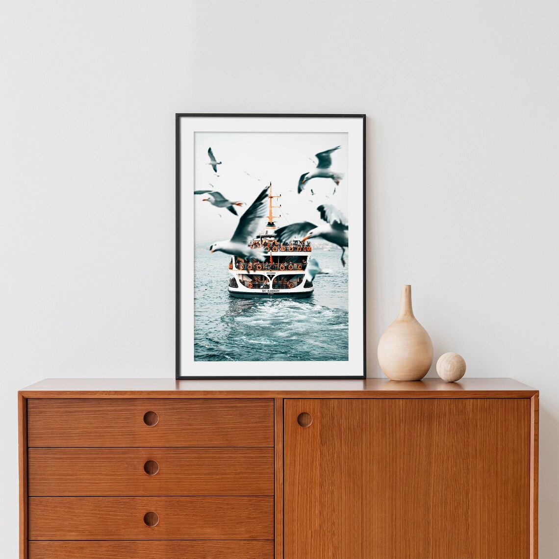Istanbul Moody Coastal Art Print, Seascape - Image 2