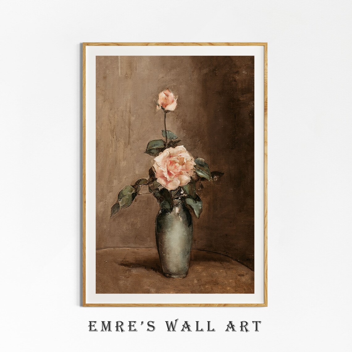 Vintage Rose Still Life Art Print, Botanical Decor - Image 4