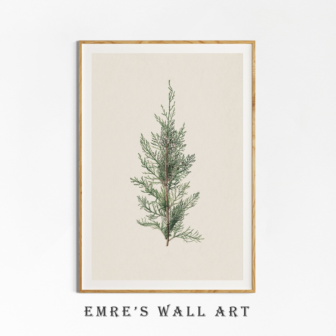 Vintage Tree Branch Art Print, Winter Botanical - Image 4