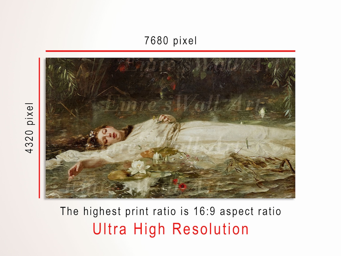 Woman Oil Painting Antique Wall Art Poster - Image 3