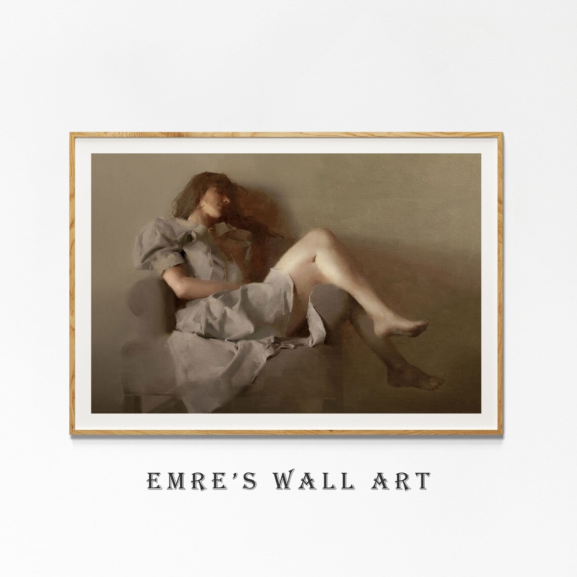Vintage Woman Portrait Art Print, Moody Portrait - Image 4