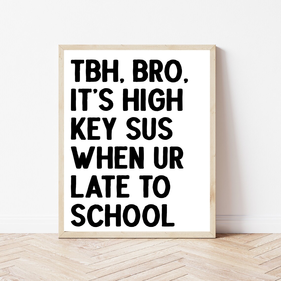 School Secretary Office Decor Funny Math Classroom Art Print