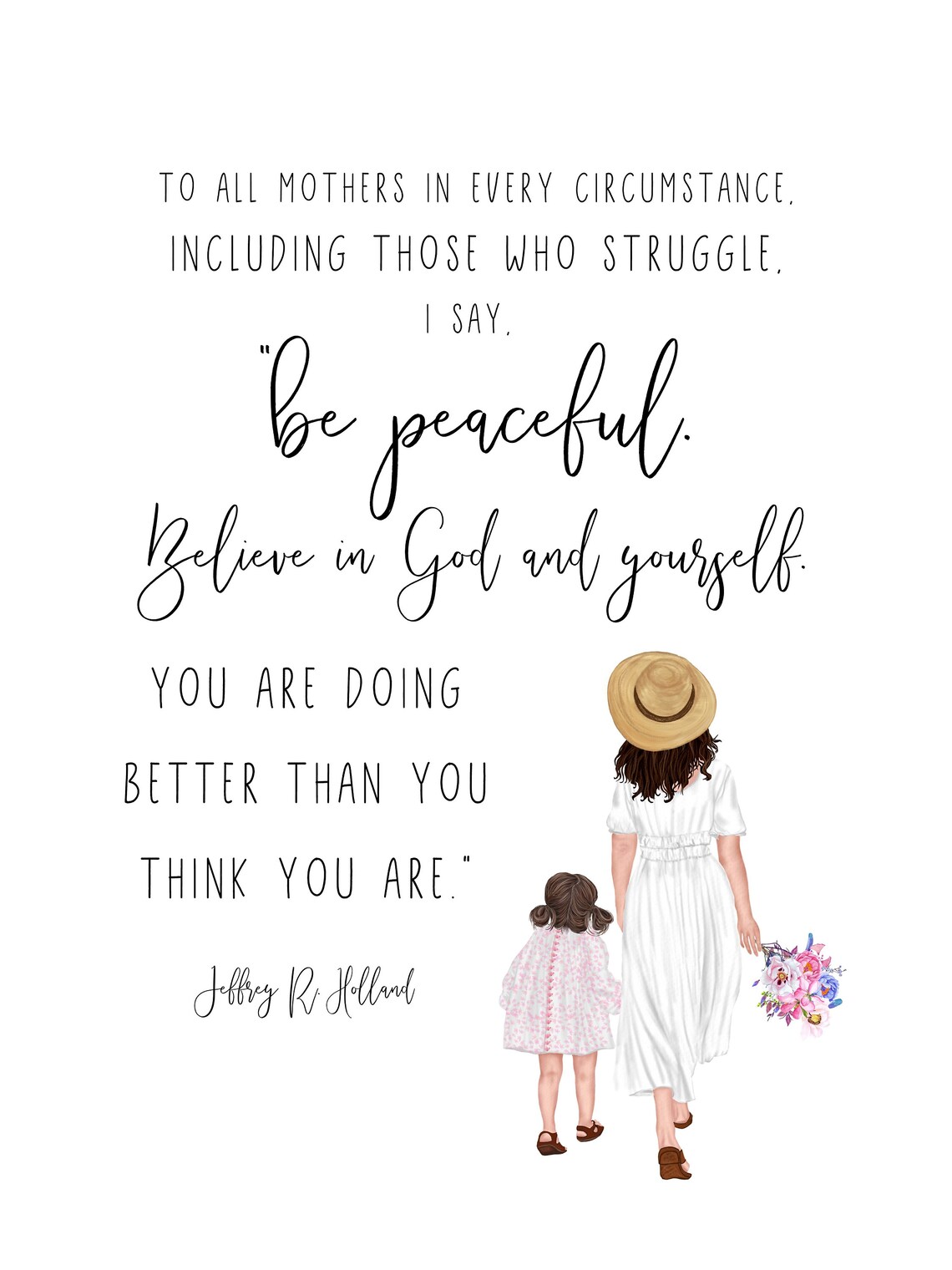 You Are Doing Better Than You Think Quote Art Print - Image 2