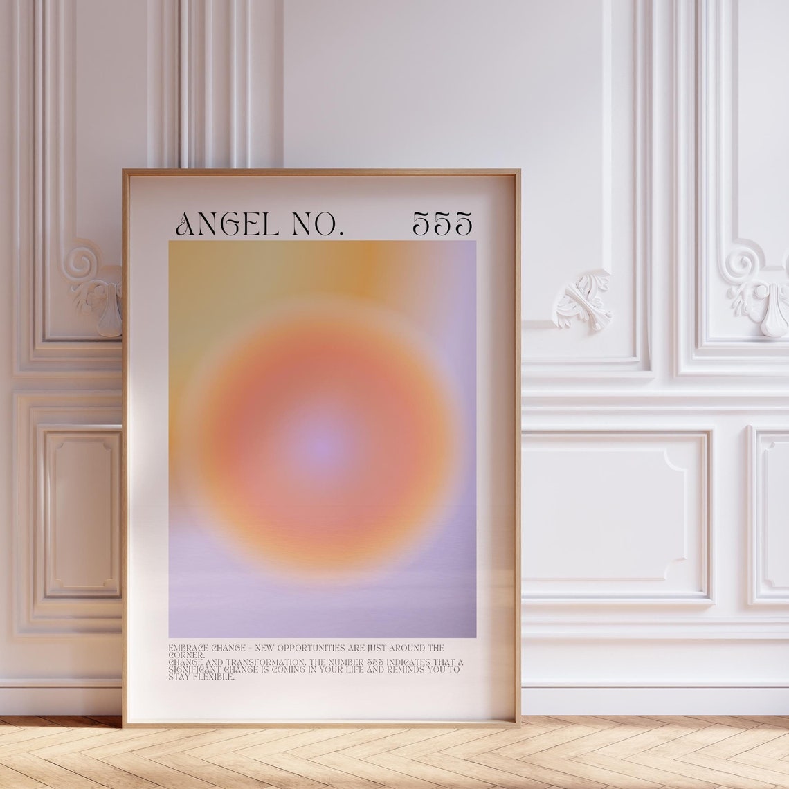Angel Number 555 Poster Angel Numbers Print Manifest Gift Inspirational Quote Aesthetic Room Decor Astrology Gifts Teenage Girl Gifts