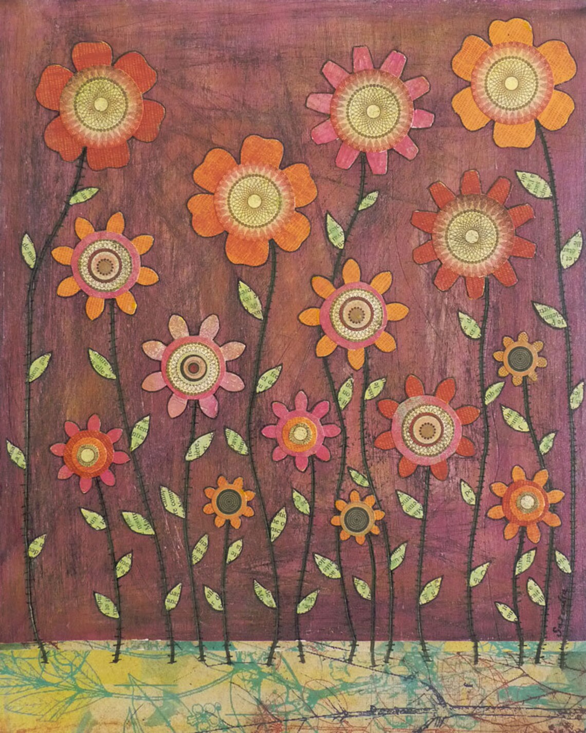 Flowers 4 Art Print, Floral Home Decor