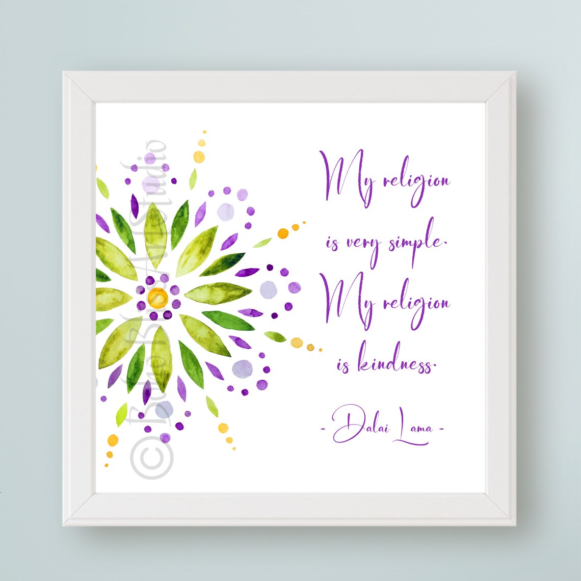 Dalai Lama Quote, Inspirational Wall Art Print