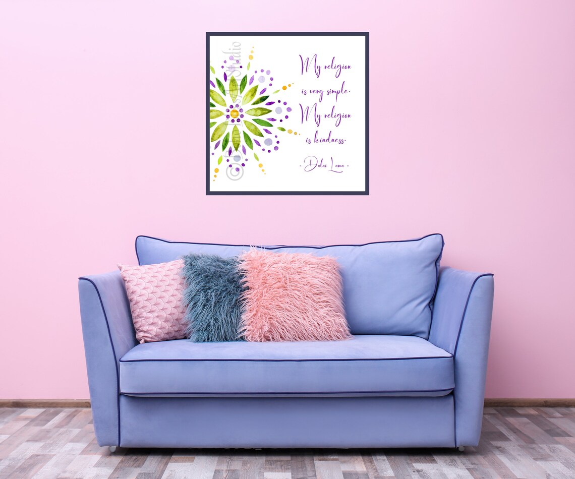 Dalai Lama Quote, Inspirational Wall Art Print - Image 2