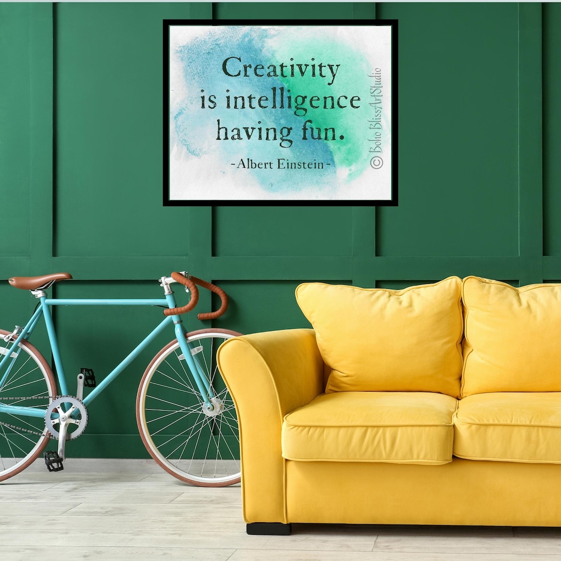 Albert Einstein Quote Wall Art, Inspirational Gift - Image 2