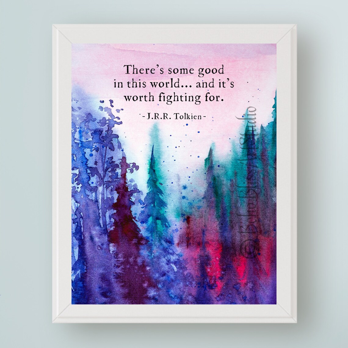 J. R. R. Tolkien Quote Art, Inspirational Poster Print