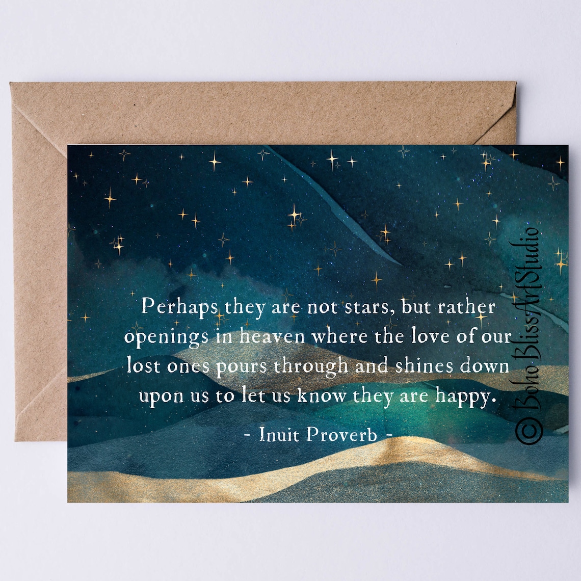 Inuit Proverb, Openings in Heaven Sympathy Art Print