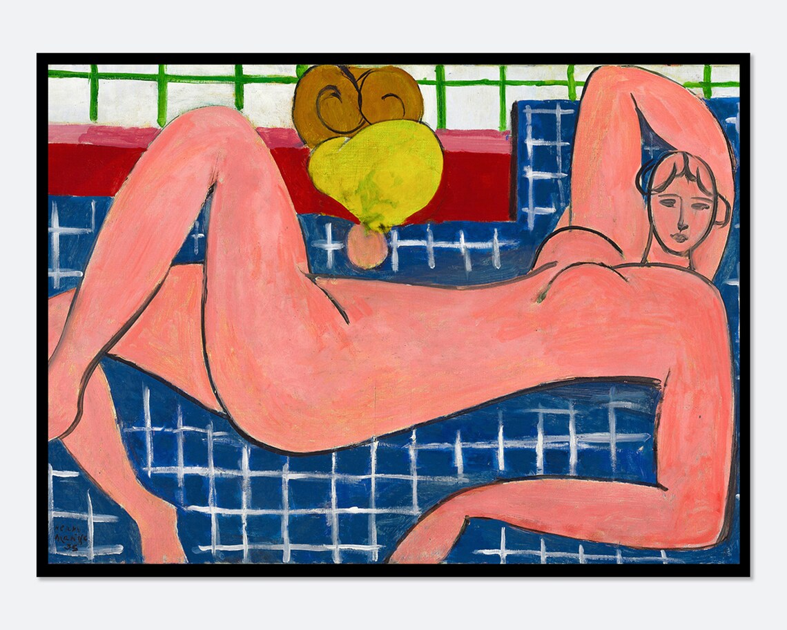 Henri Matisse Reclining Nude Vintage Art Print