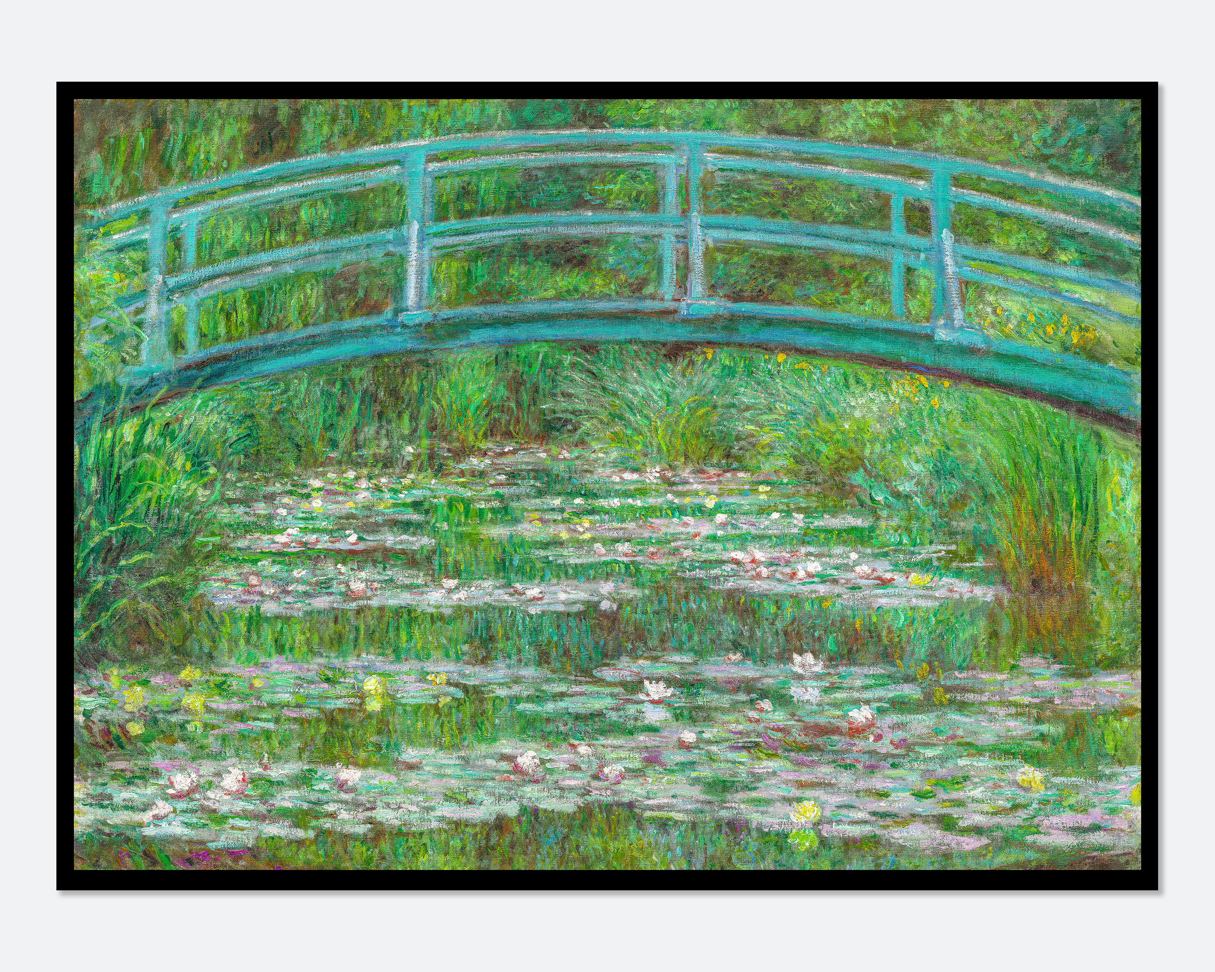 Monet The Japanese Footbridge, Vintage Exhibition Art Print