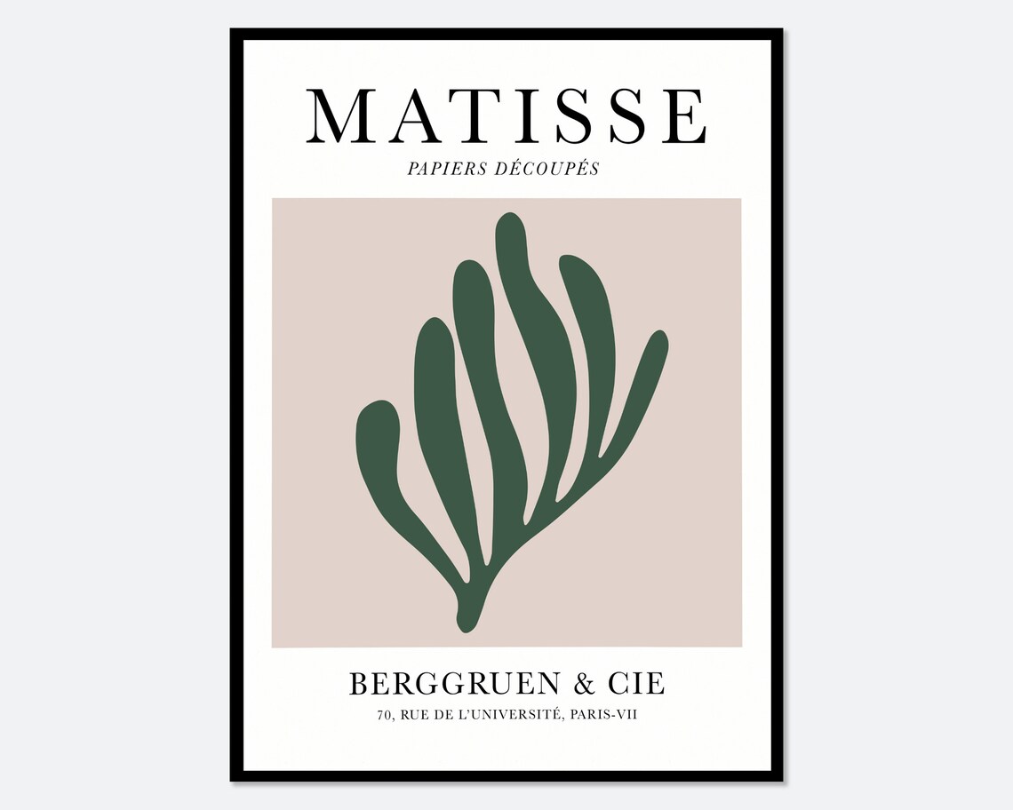 Henri Matisse Cut Outs, Botanical Art Poster