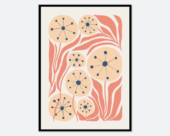 Flower Market Matisse-Style Floral Art Print