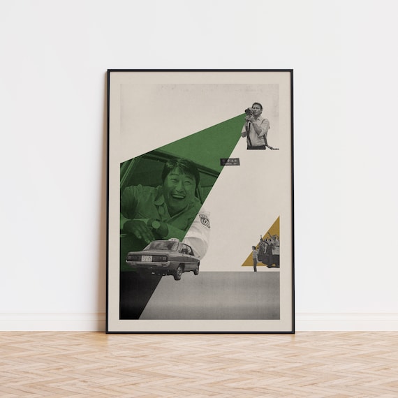 A Taxi Driver Korean Film Minimalist Taxi Movie Scene Art Poster