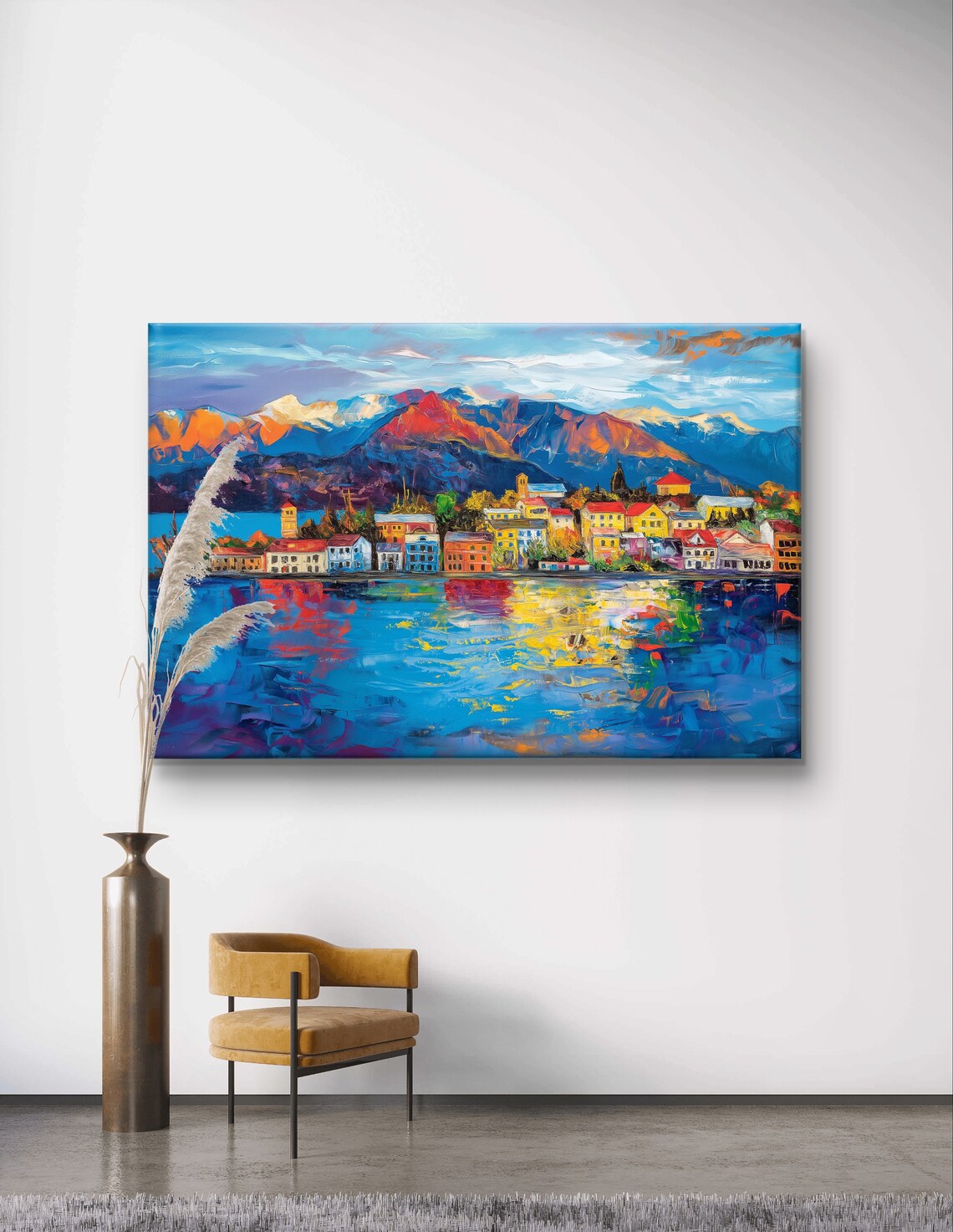 Bariloche Argentina Lakeside Town and Andes Mountains Sunset Poster - Image 6