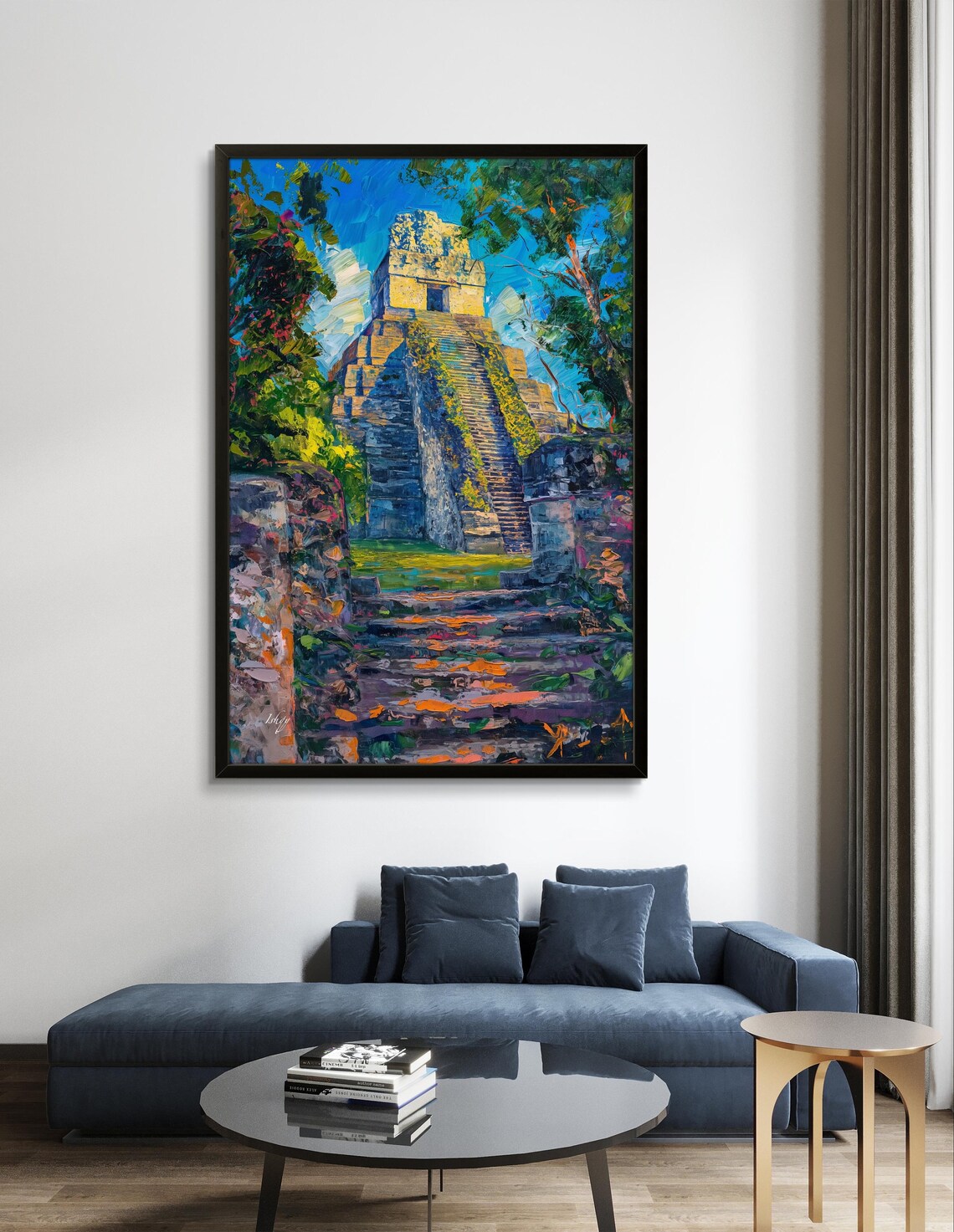 Tikal Mayan Temple Jungle Ruins Guatemala Ancient Heritage Art Poster - Image 2