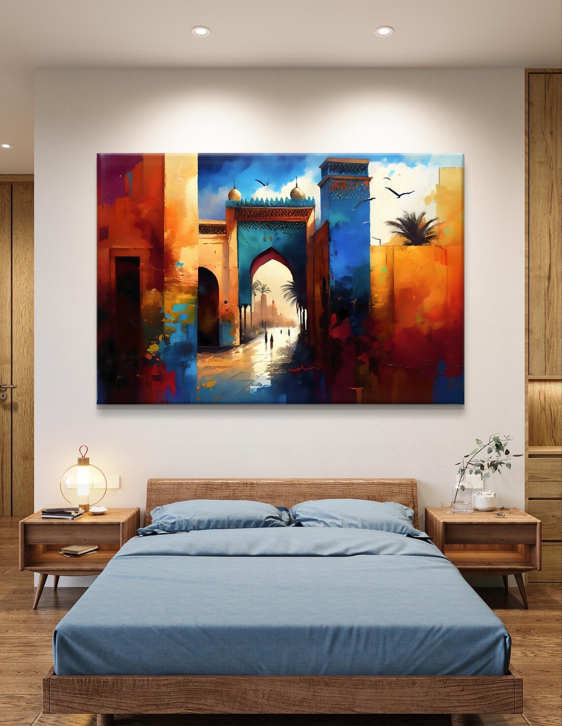 Marrakesh Moroccan Travel Poster, Vibrant Decor - Image 5