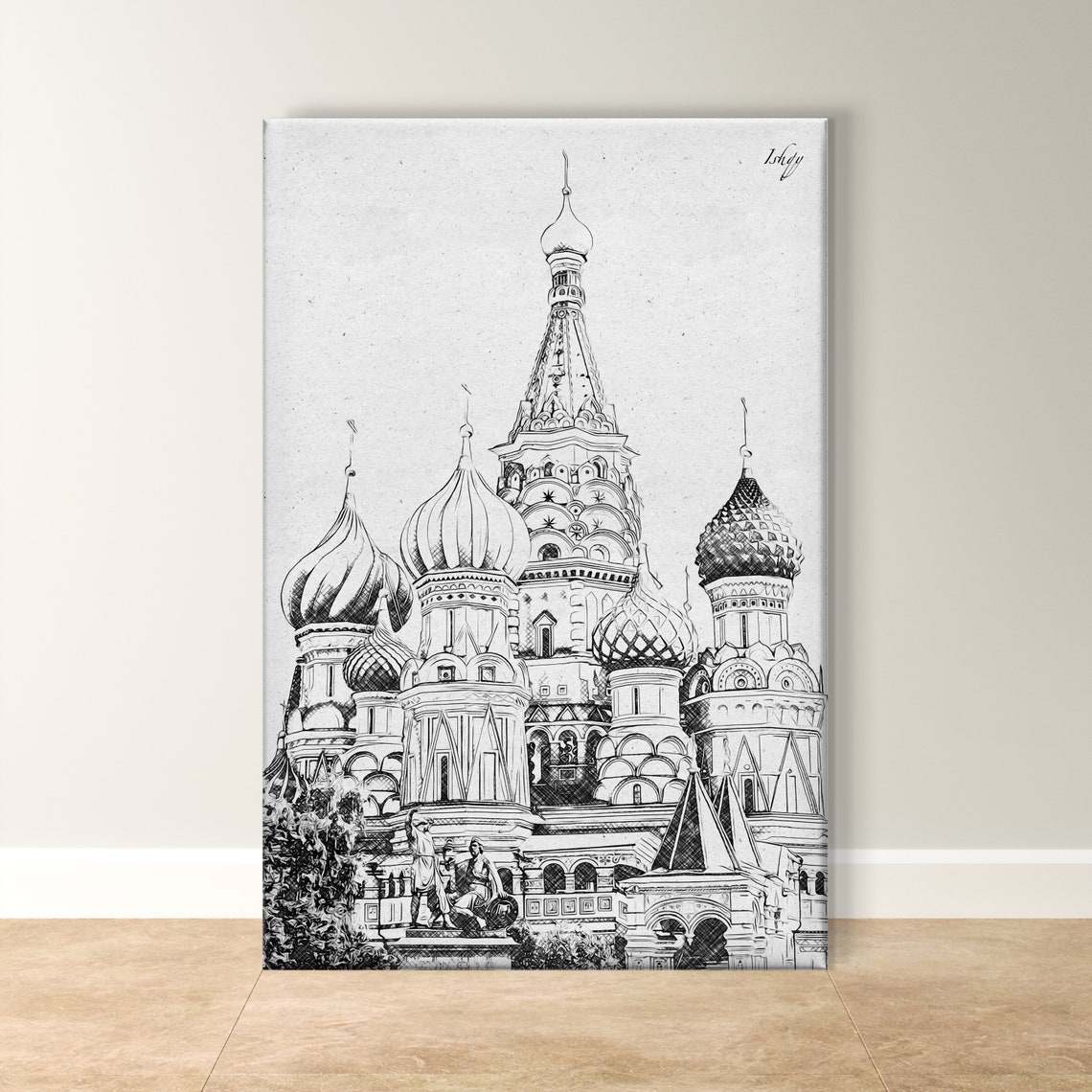 Saint Basils Art Cathedral Wall Art Russian Architecture Framed Cultural Landmark Poster Historical Moscow Decor Unique Gift