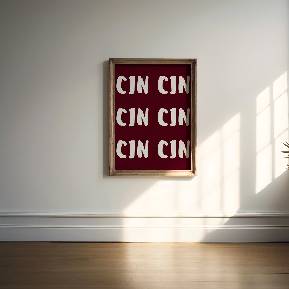 Cin Cin Print, Cheers Italian Wine Toast Art - Image 3