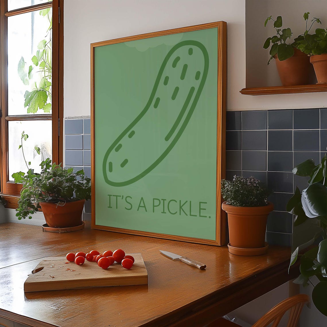 Pickle Poster, Funny Kitchen Wall Art - Image 3