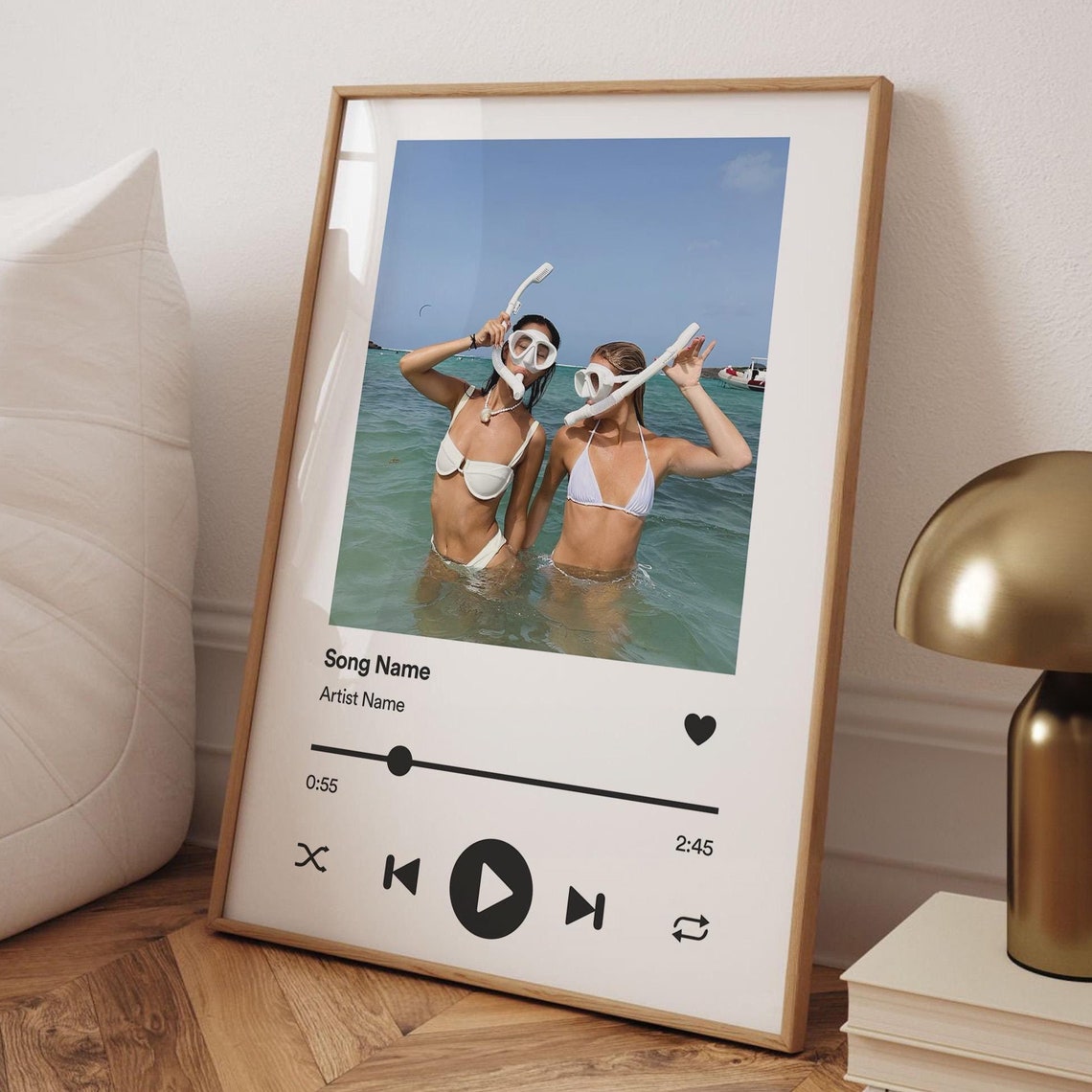 Custom Spotify Song City Night Photo Personalized Music Gift Wall Art - Image 5