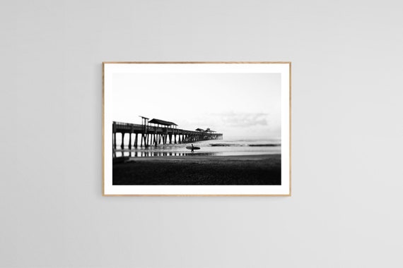 Surf Photograph, Folly Beach Coastal Art Print