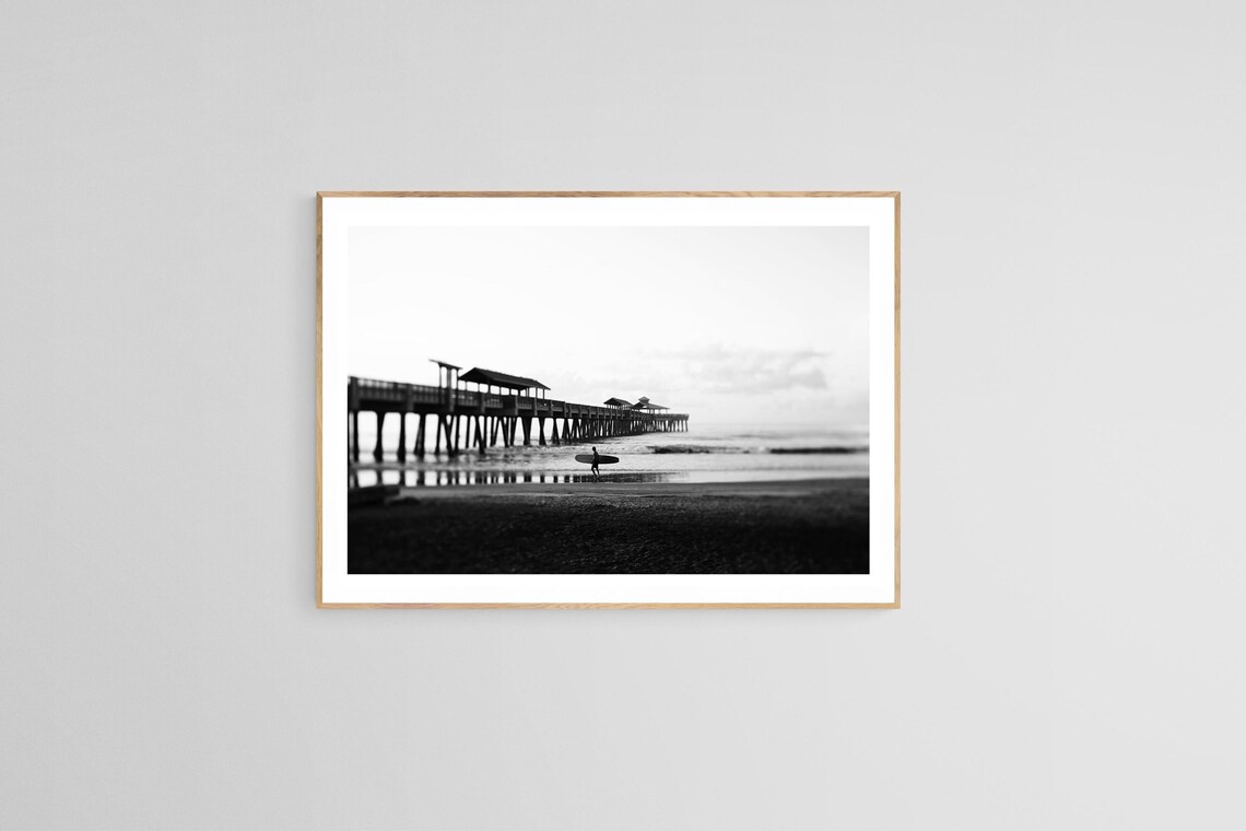 Surf Photograph, Folly Beach Coastal Art Print