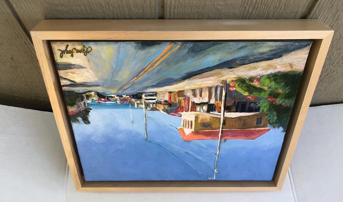San Clemente Beach Town Street Red Roof House Blue Ocean Poster - Image 2