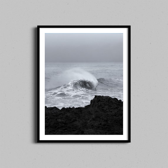 Solo Crashing Wave Coastal Photo Print