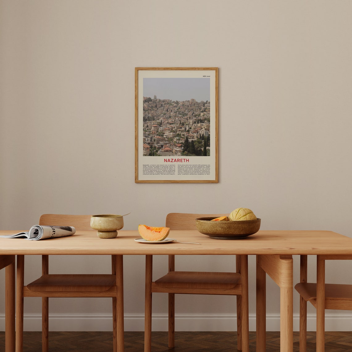 Nazareth Print Film Photo Nazareth Wall Art Nazareth Poster Nazareth Photo Nazareth Poster Print Israel Wall Decor Israel Poster Print - Image 4