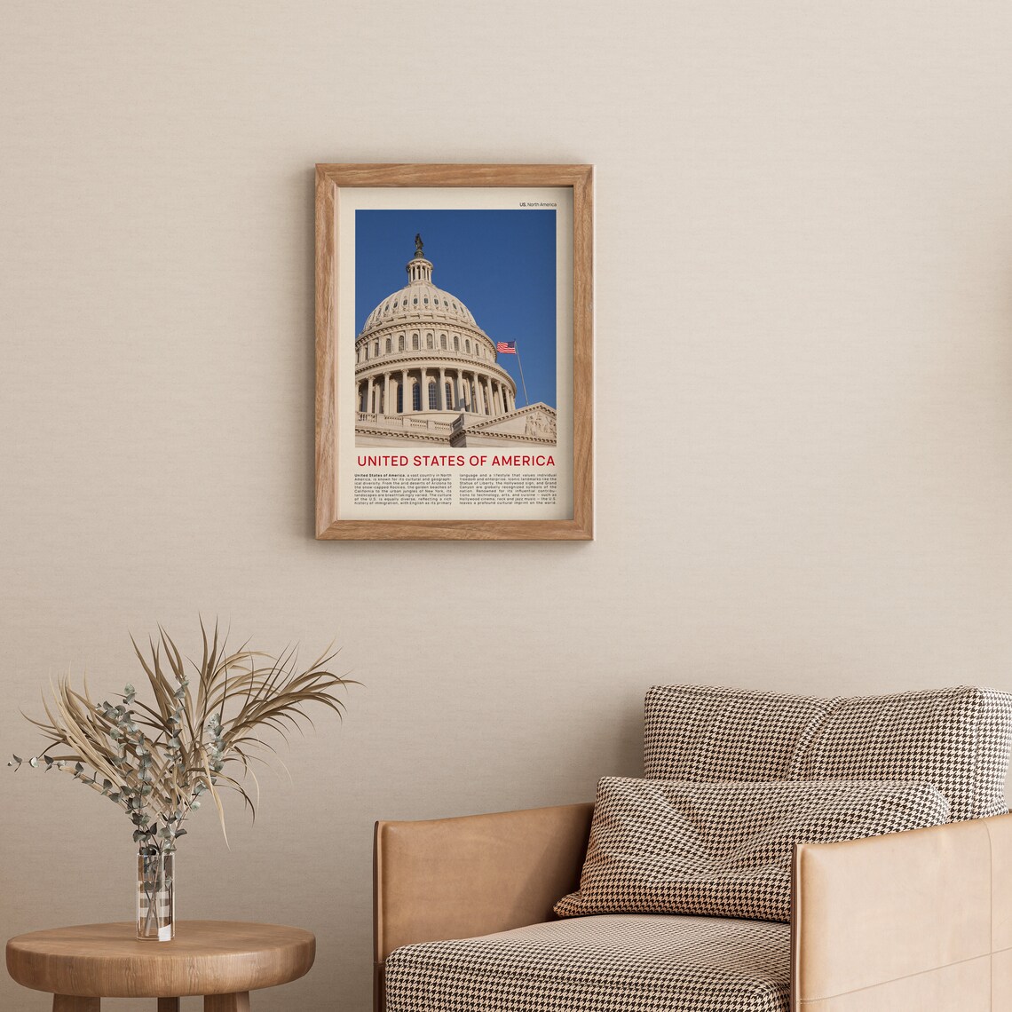 United States Capitol Dome Washington Film Photo Travel Poster - Image 3