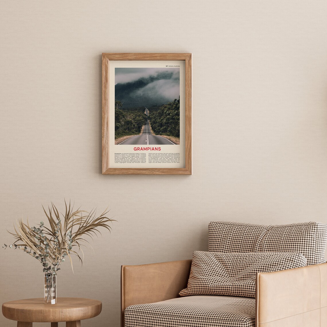 Grampians National Park Misty Mountain Road Victoria Photo Poster - Image 3