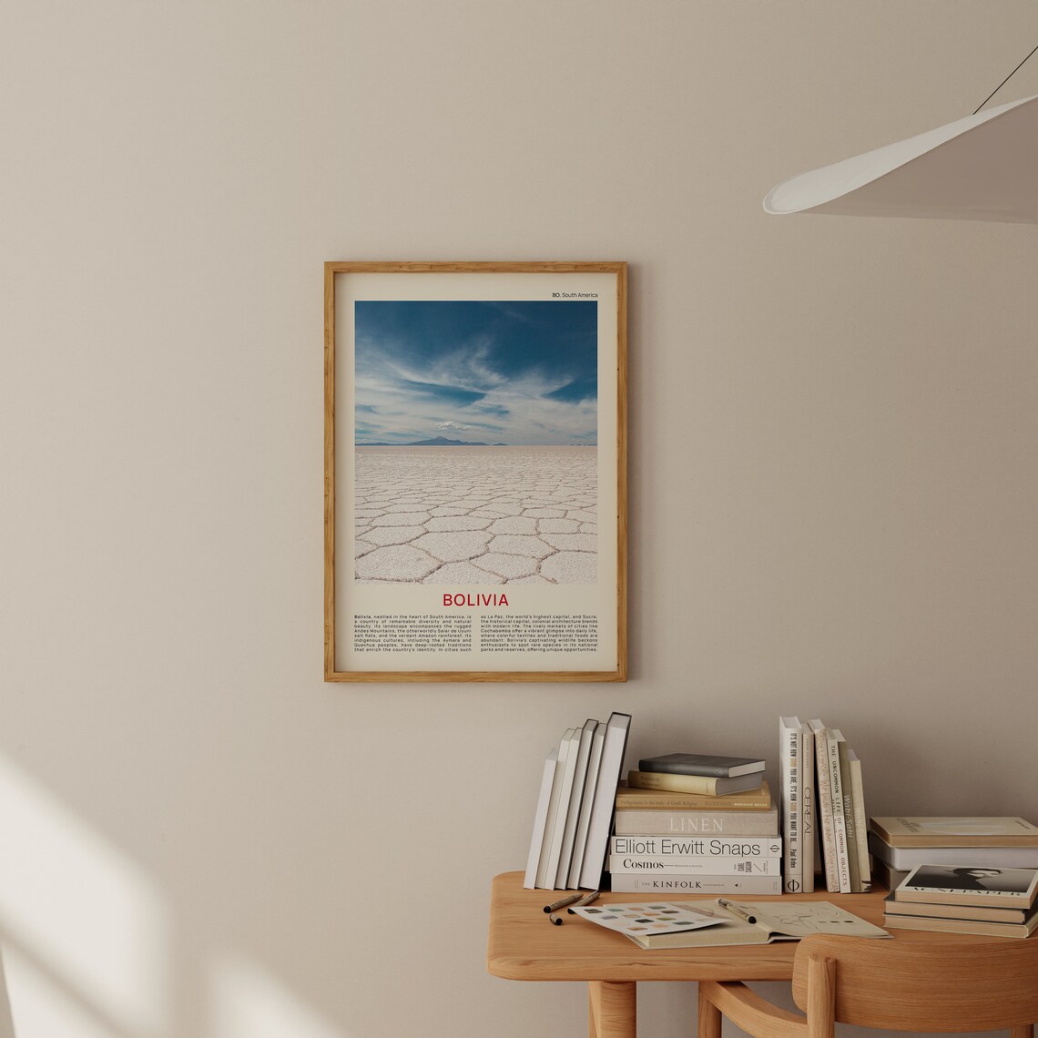 Bolivia Salar De Uyuni Vast Salt Flats Film Photo Travel Poster - Image 2