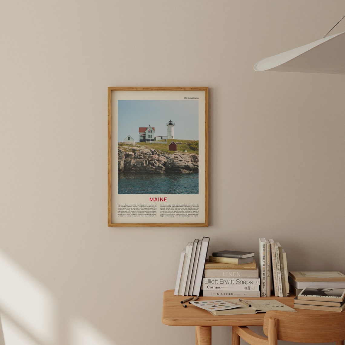 Maine Print Film Photo Maine Wall Art Maine Poster Maine Photo Maine Poster Print Maine Wall Decor Usa Poster Print Maine Lighthouse - Image 2