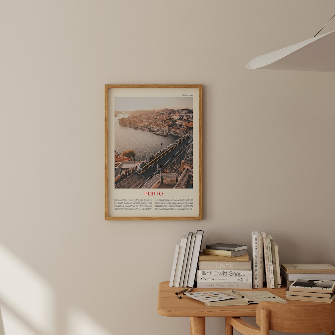 Porto Portugal Douro River Bridge Sunset Film Photo Travel Poster - Image 2
