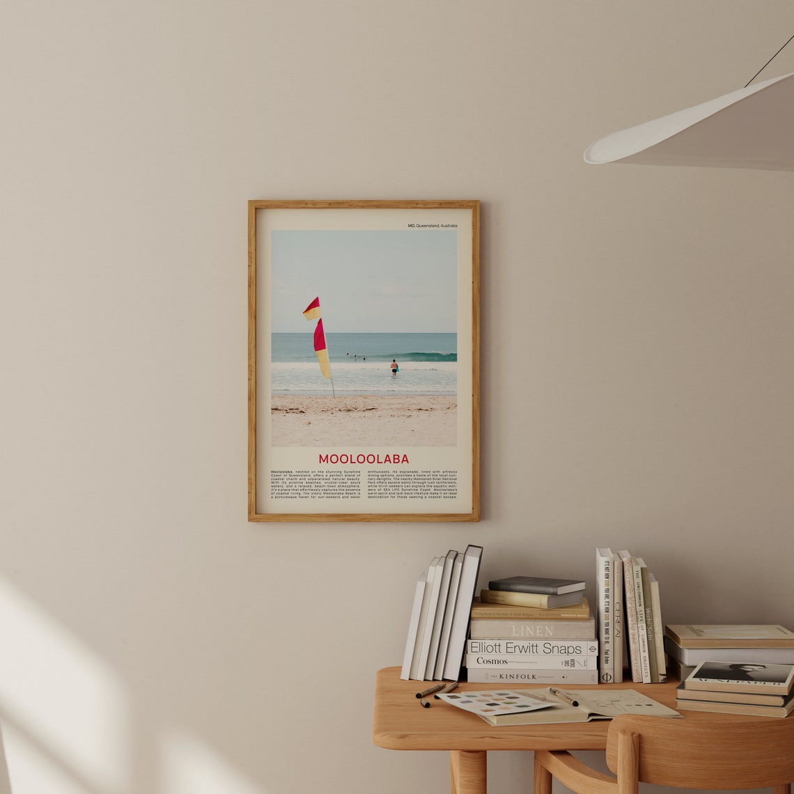 Mooloolaba Beach Surf Flags Queensland Film Photo Travel Poster - Image 2