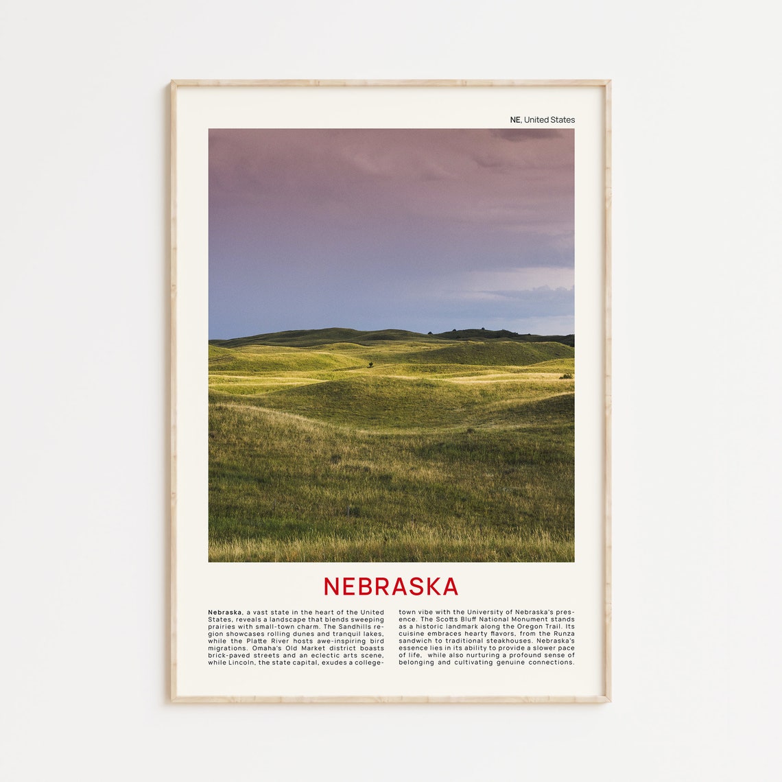 Nebraska Film Photo Wall Art Print