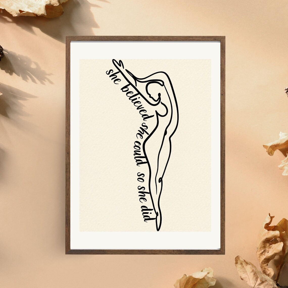 She Believed She Could So She Did, Feminine Art - Image 2
