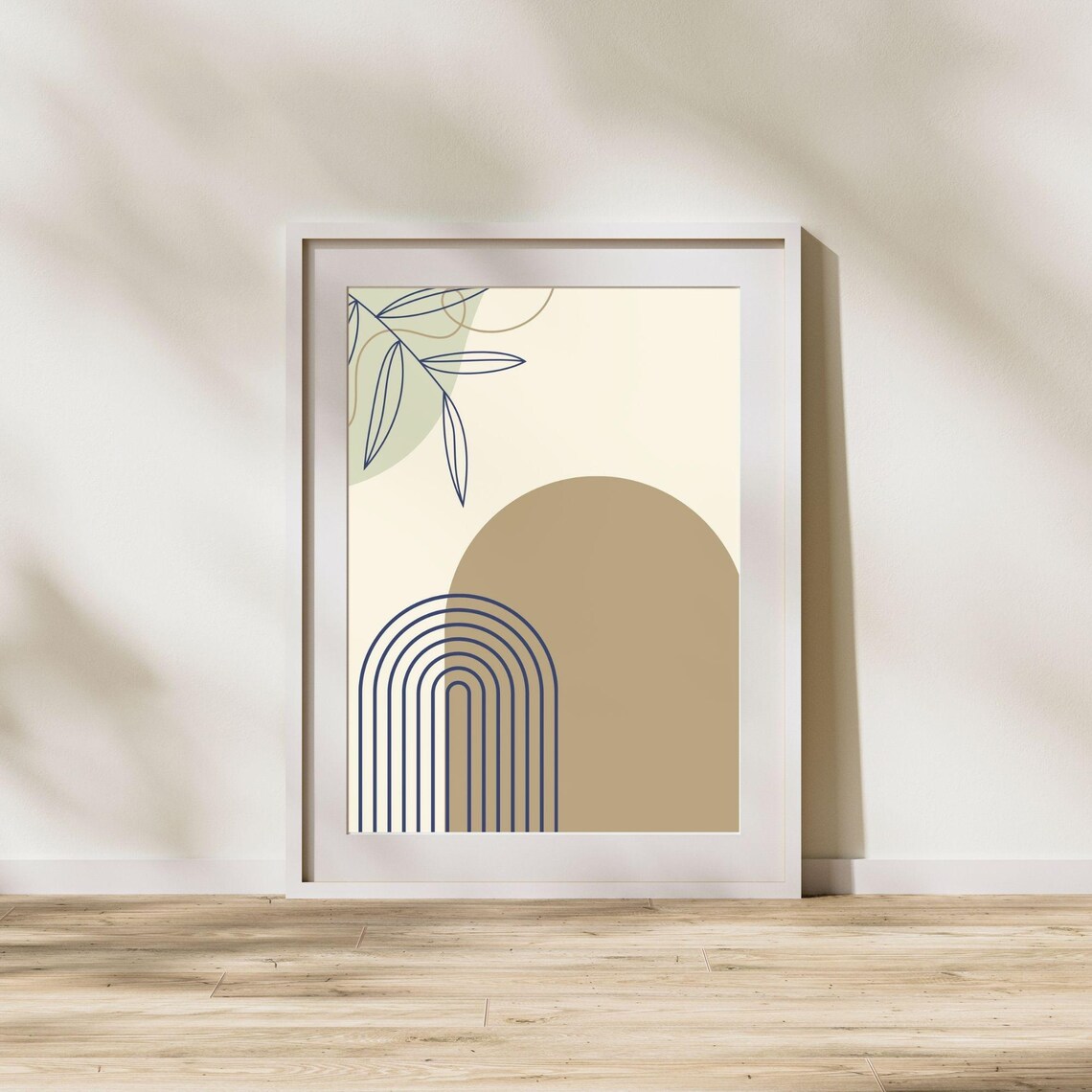Boho Style Abstract Art, Minimalist Boho Decor - Image 2