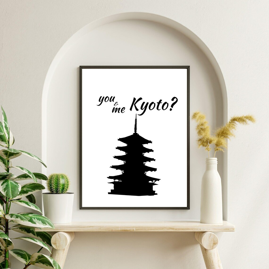 You And Me Kyoto Romantic Minimalist Art Print - Image 7