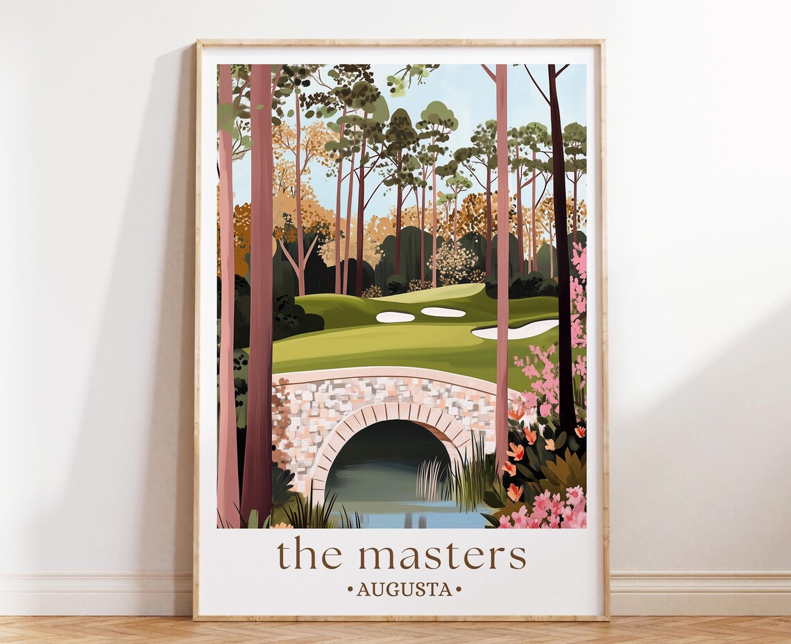 The Masters Augusta Golf Tournament Poster