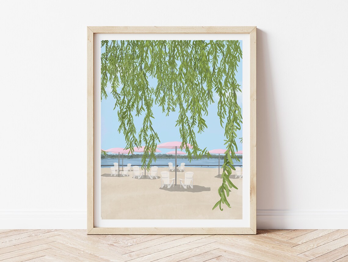 Sugar Beach Toronto Travel Poster, Ocean & Beach
