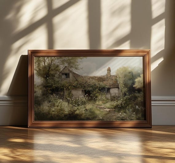 English Cottage With Neutral Tones And Overgrown Charm Art Regarts